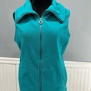 Women's Teal Fleece Vest